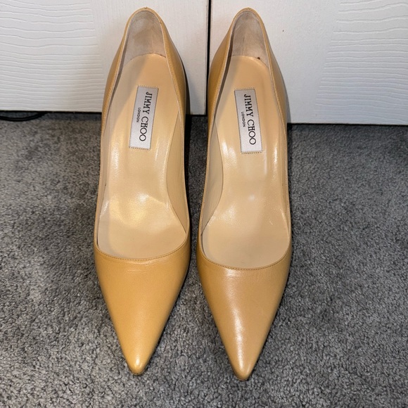 Jimmy Choo Shoes - Jimmy Choo authentic tan leather pumps EU 38.5 (US size 8)